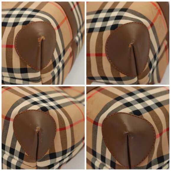 BURBERRY Nova Check Tote Bag Canvas Beige Auth 124112 - Picture 16 of 16